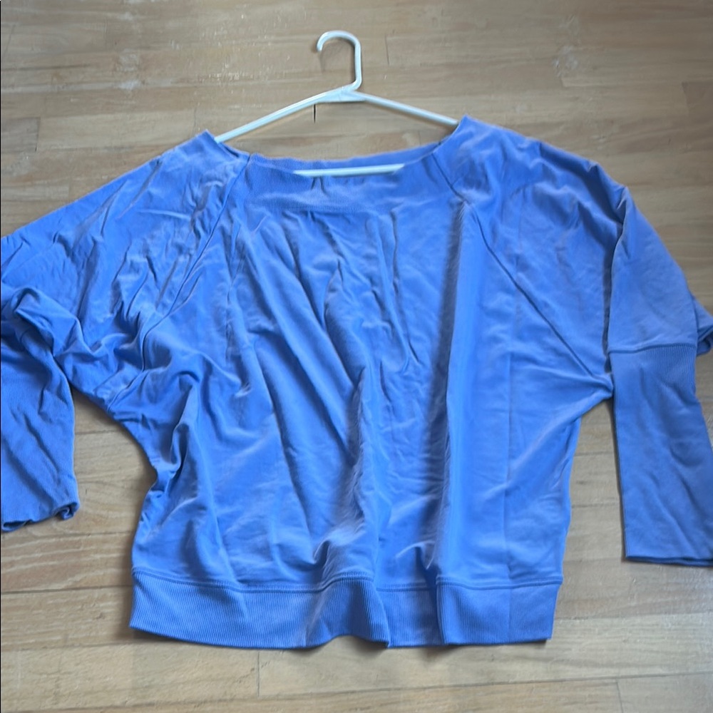 Uniqlo Purple Puff Sleeve Boxy Blouse